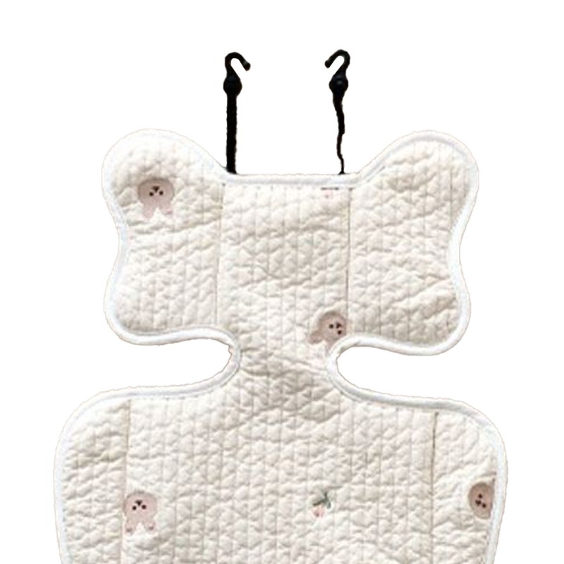 Soft Baby Stroller Seat Cushion Breathable Pure Cotton Infant Car
