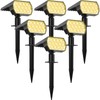 WELALO Solar Spot Lights Outdoor, [6 Pack/65 LED/3 Modes] Solar