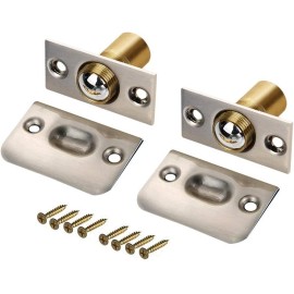 Jiayi 2 Pack Invisible Door Catch For Closet Adjustable Brass Ball Hardware 20000 Uses