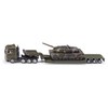 siku 1872, Tieflader mit Panzer, Metall/Kunststoff, 1:87, Abnehmbarer Auflieger, Aufkleberset