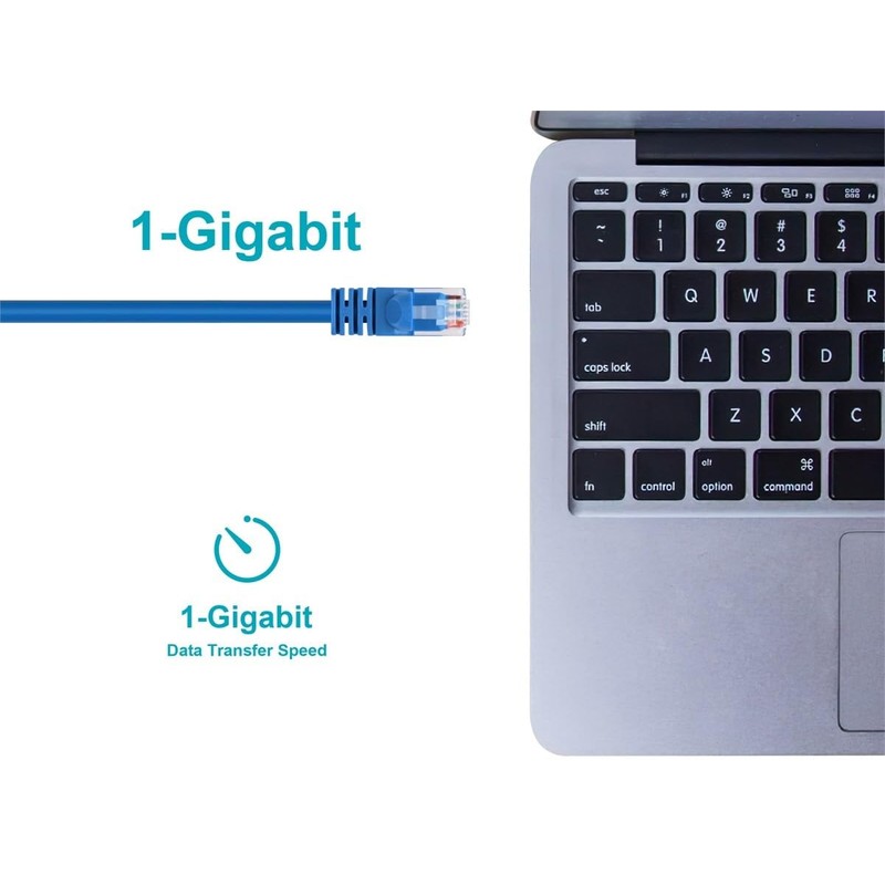 Monoprice 14FT 24AWG Cat5e 350MHz UTP Ethernet Bare Copper Network