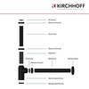 KIRCHHOFF Design Siphon, Matt Black Drain, Drain Fitting for Sink