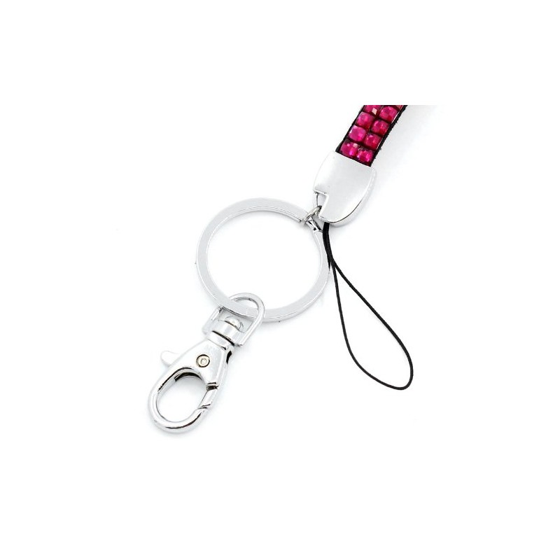 CKB LTD Bling Arcylic Rhinestone Style Lanyard with Rotating Metal
