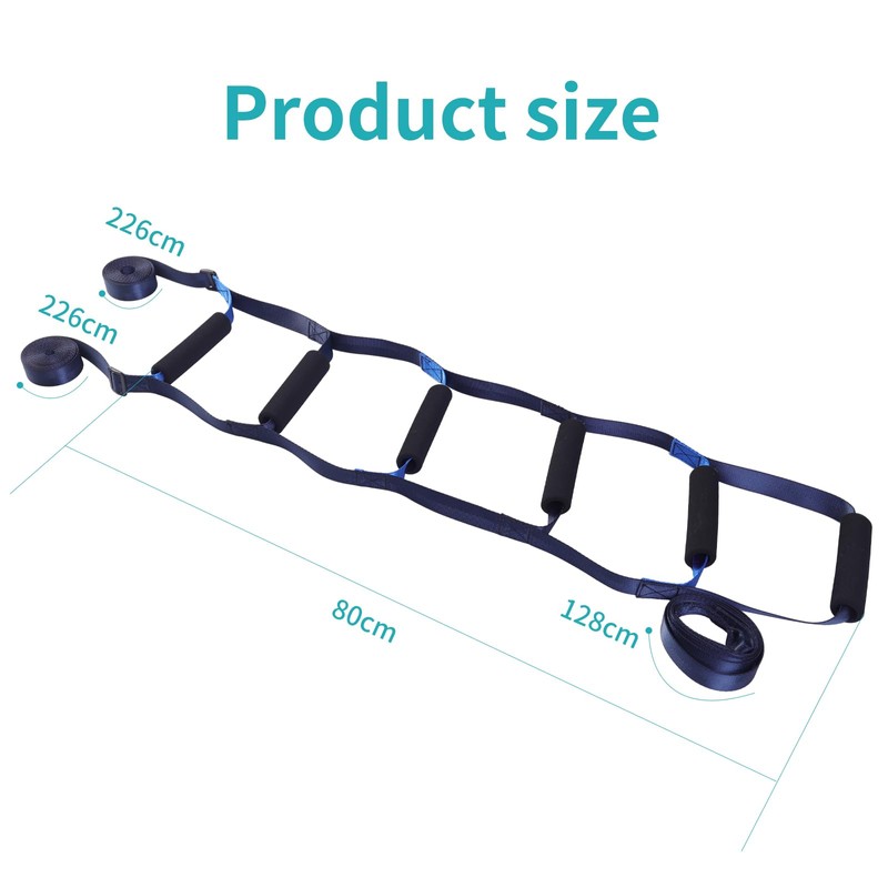 ENLUNTRA Bed Ladder Assist Strap，Pull Up Assist Device with 6