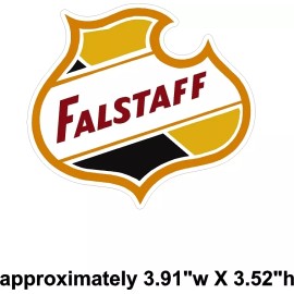 Falstaff Beer Classic Vintage Drag Racing sticker decal NHRA Rat Rod Street Rod