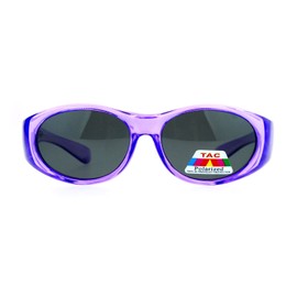 SA106 Kids Size 47mm Fit Over OTG Polarized Sunglasses Purple
