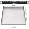 Pinnacle Woodcrafts 20.5 inches x 24 inches Stainless Steel Washing