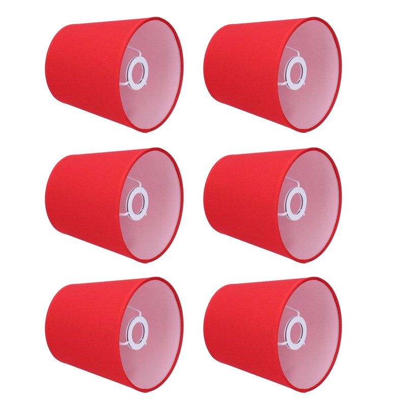 6Pcs Lampshade Modern Simple Cloth Art Inner Film Pendant Wall