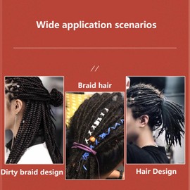 3 Pieces 0.5 mm Dreadlock Crochet Hook Bamboo Needle Weaving Crochet Dreadlock Hooks for Hair, Crochet Hook Set with Bamboo Handles, Ideal for Dreadlocks, Braids, Wigs and More, 1 Hook, 2 Hooks, 3