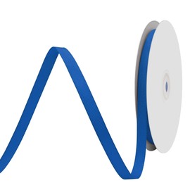 BVIEAKD 10mm x 45m Royal Blue Grosgrain Ribbon Royal Blue Ribbon for Gift Wrapping Very Suitable for Weddings Decoration Bouquet Arts Craft Sewing Hair Bow Invitation