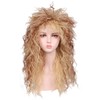FantaLook Women Long Curly 80s Blonde with Reddish Brown Cosplay
