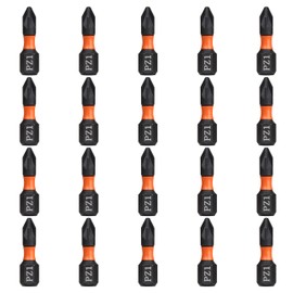 BAIDETS Pro PZ1 Bit Assortment - Screwdriver Bits Set of 20, 25 mm Length, Screwdriver Bit, 1/4 Inch Hex Shank, with Dispenser Box