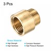 sourcing map Brass Extension Pipe Fitting 15mm G1/2 Female to