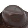 IFSUN Men & Women's Cowhide Jazz Hat Short Brim Leather