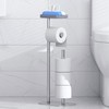 Kitsure Toilet Paper Holder Free Standing – Rustproof Metal Toilet