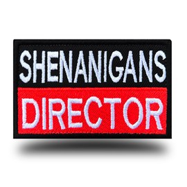 1 pieza de Shenanigans - Parche para motociclista con gancho y lazo bordado, emblema de parche divertido para ropa, bolsas, mochila, uniforme, chamarra, chaquetas, pulsera, chaleco para perro y más