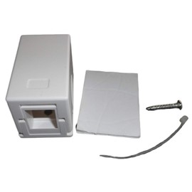 10-1 Port Surface Mount Box for Keystone Jacks - White - Easy Mount
