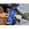 Mirortag Silver by JL Safety- Handicap Parking Placard Holder, Magnetically