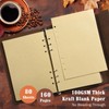 Journal Blank Pages Polyurethane (PU) Leather Refillable Vintage Sketch Book