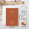 GWFSJYU Burnt Orange Hello Fall Hand Towels for Bathroom，Farmhouse Fall
