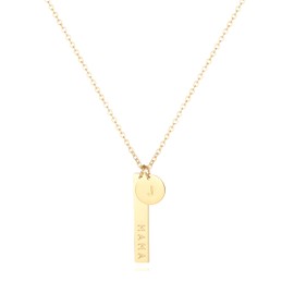 Tavuala MAMA Necklace,Initial Necklace,mama necklaces for women,18K Gold Plated Mama Necklace,Mothers Day Gifts(J)