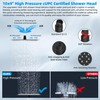Hibbent All Metal cUPC Certified Rain Shower Head, 10'' High