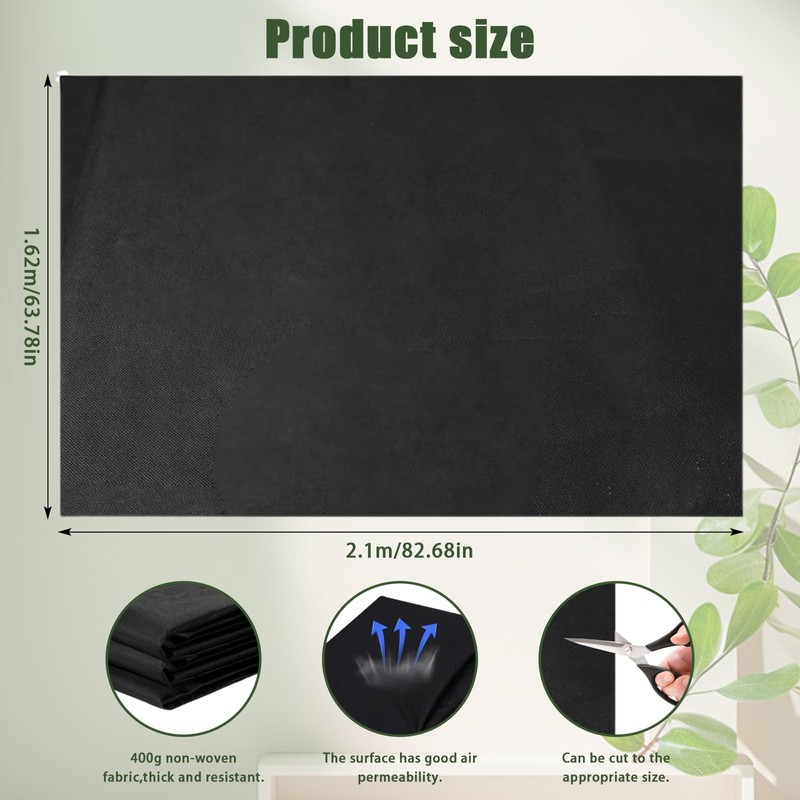 Wshxjzyay 63 * 83 inch Raised Garden Bed Liner, Non