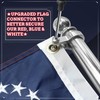 Anley Boat Flagpole Kit with Flag Pole and Mounting Base