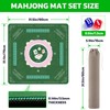 AKODENORA Mahjong Mat 3.5mm Thickened Mahjong Mat for Table 31.5"