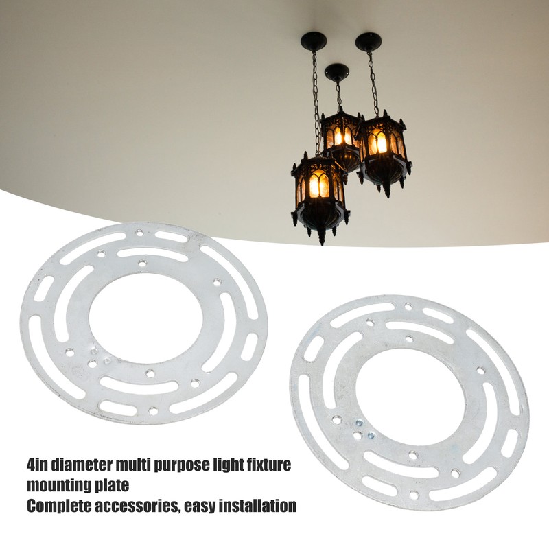 2 Set Light Fixture Mounting Bracket 4in Universal Lighting Steel