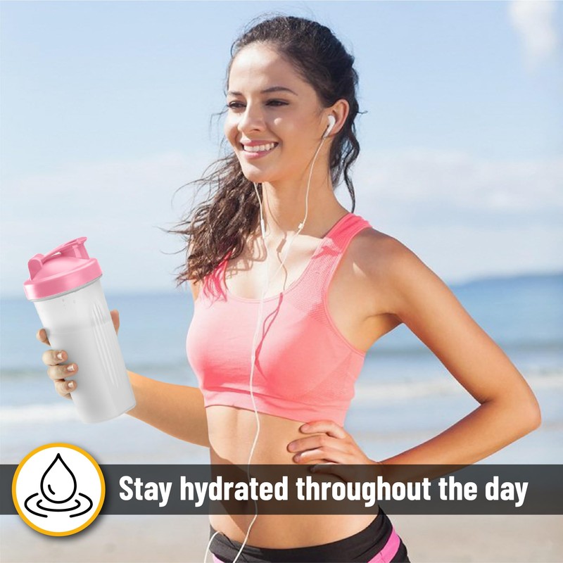 Mr. Pen- Shaker Bottles for Protein Mixes with Twist Cap,