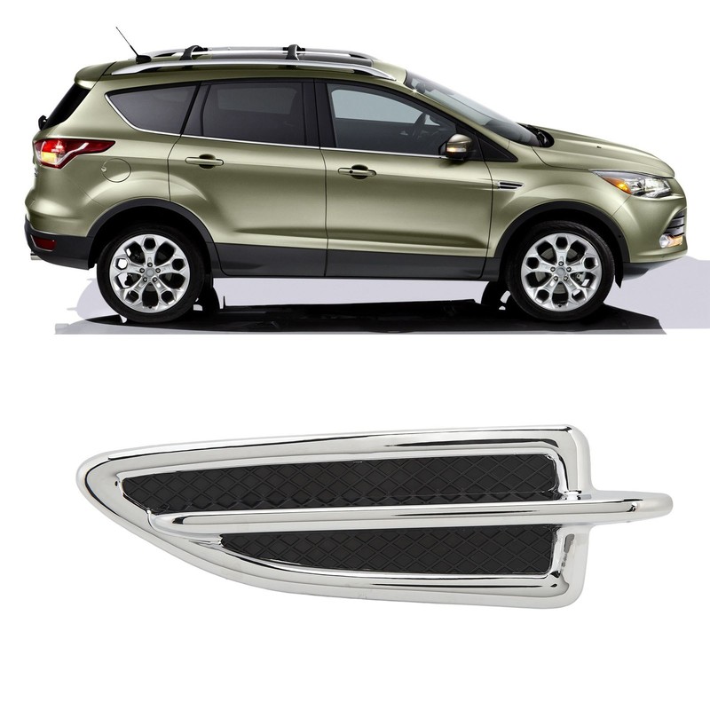Front Mudguard Vent Molding Chrome Stylish Easy Installation Mud Flap
