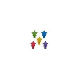100 Silbato Estrella Colores Juguete Económico Suelto Js