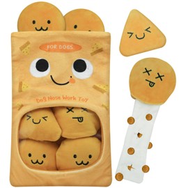 XIGGA Interactive Potato Hide and Seek Snuffle Puzzle Plush Dog Potato Toys, Enrichment Treat Mental Stimulation Relief Stress for Small Medium & Large Dogs