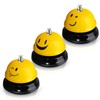 3 Pieces Desk Bell for Service, Smile Face Call Bell,