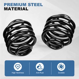 AEEAST Motorcycle Solo Seat Springs, 2 Inch Seat Spring Bracket Fit for Harley Sportster Softail Dyna Fatboy Bobber Chopper Custom Black