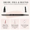 Eyebrow Pencil for Women, Black Waterproof Brow Pencil, 0.1mm Ultra-Fine