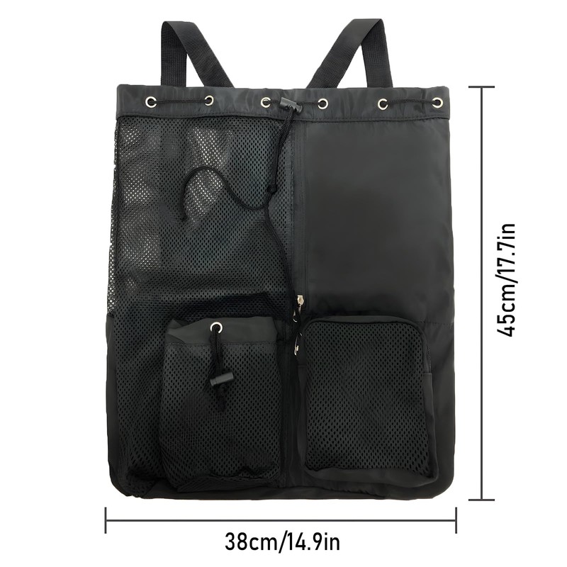 ZCOINS Unisex Swim Bag (Black)