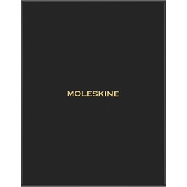 Moleskine Precious & Ethical Notebook, with Gift Box, Vegan Soft Cover Python-Effect, Elastic Closure, XL Format 19x25 cm, Colour Black