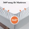 Bamboo Viscose Fitted Sheet 1 Pack Twin Size Only,400 Thread