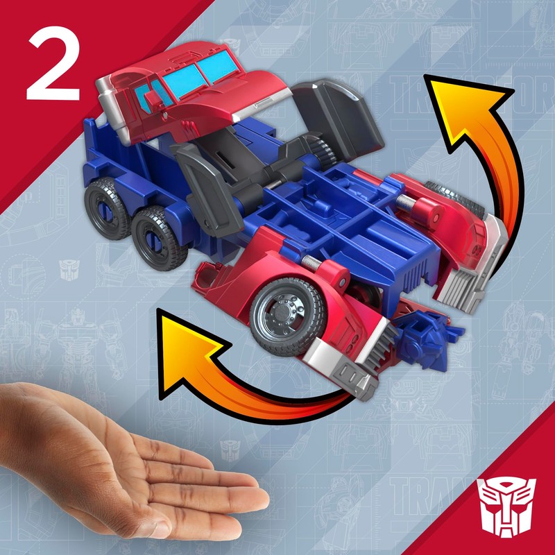 Transformers 1-Step Flip Heroes 3-Pack, 4-Inch Wheeljack, Bumblebee, and Optimus