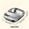 304 Stainless Steel Spoon Rest, Self-Standing Ladle Holder