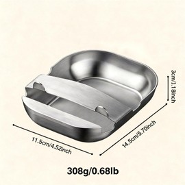 304 Stainless Steel Spoon Rest, Self-Standing Ladle Holder