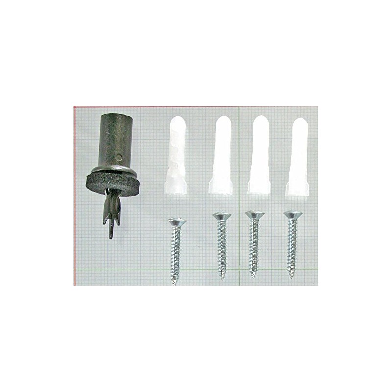 Wakai Plaster Board Screw Kit with Clear Anchors, 4 Sets,