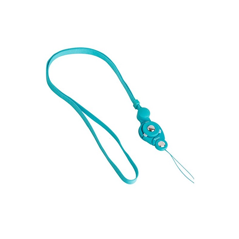 [ハミィ] HandLinker Putto Carabiner ネックストラップ カラビナ (スカイブルー)【ハンドリンカー 落下防止 携帯 スマホ