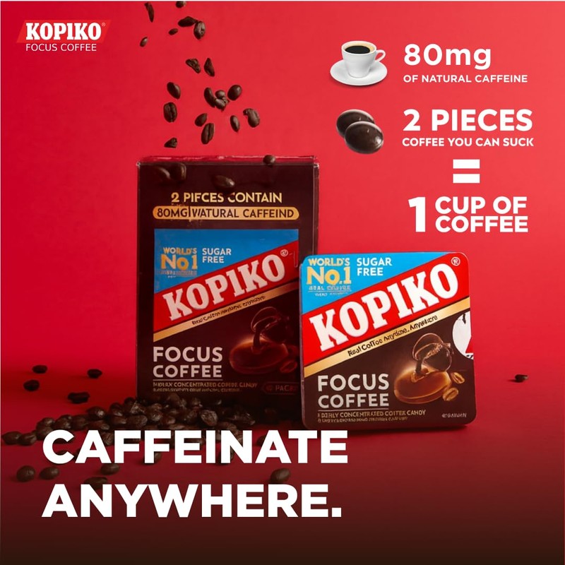 Kopiko Focus Coffee Candy – Have 80mg Caffeine per 2