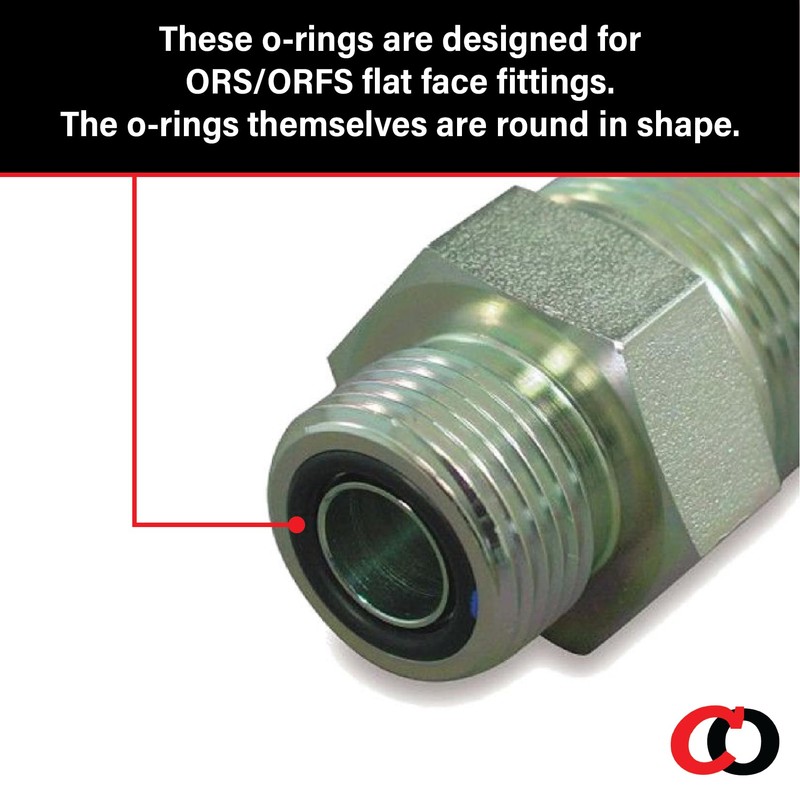 Captain O-Ring ORS/ORFS (for Flat Face Fittings) Hydraulic O-Ring Seal