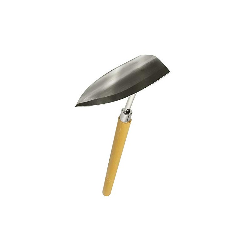 Tomerry Japanese Garden Landscaping Triangle Hoe with Stainless Steel Blade