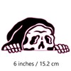 2 pcs Crawler Skull Parody Prank Funny Car Bumper Sticker,6