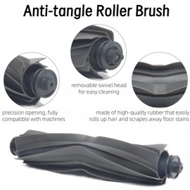 2 Pack Roller Brush for Dreame L10s Ultra, D10s Plus, L20 Ultra, L10s Pro Ultra, L10s Pro, X30 Ultra, L10s Pro Gen2, L10s Plus, X40 Ultra, for Xiaomi X10+, X20+ Robot Vacuums, Main Brush Replacement